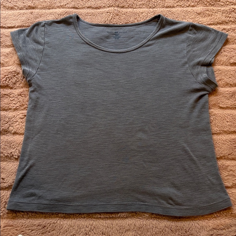 Brandy Melville dusty blue shirt (size OS)